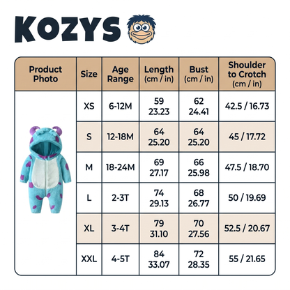 Kozy Monster Onesie